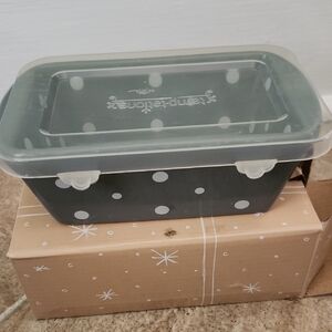 Polka Dot Meal Prep Container with Clear Lid